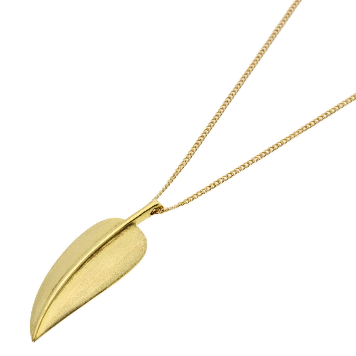 TIFFANY&Co. Leaf Necklace K18 Yellow Gold Ladies [Used]