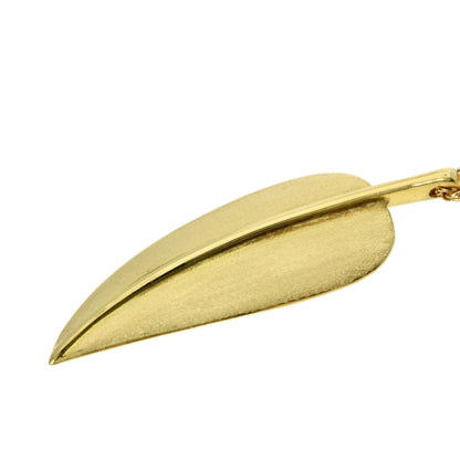TIFFANY&Co. Leaf Necklace K18 Yellow Gold Ladies [Used]