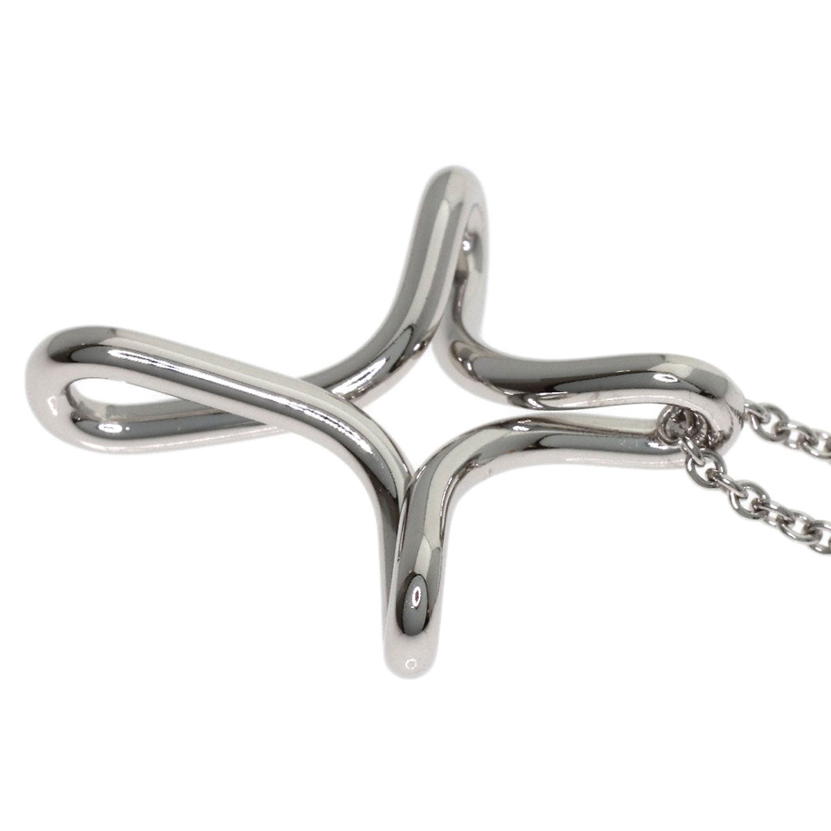 TIFFANY&Co. Infinity cross Necklace Platinum PT950 Ladies [Used]