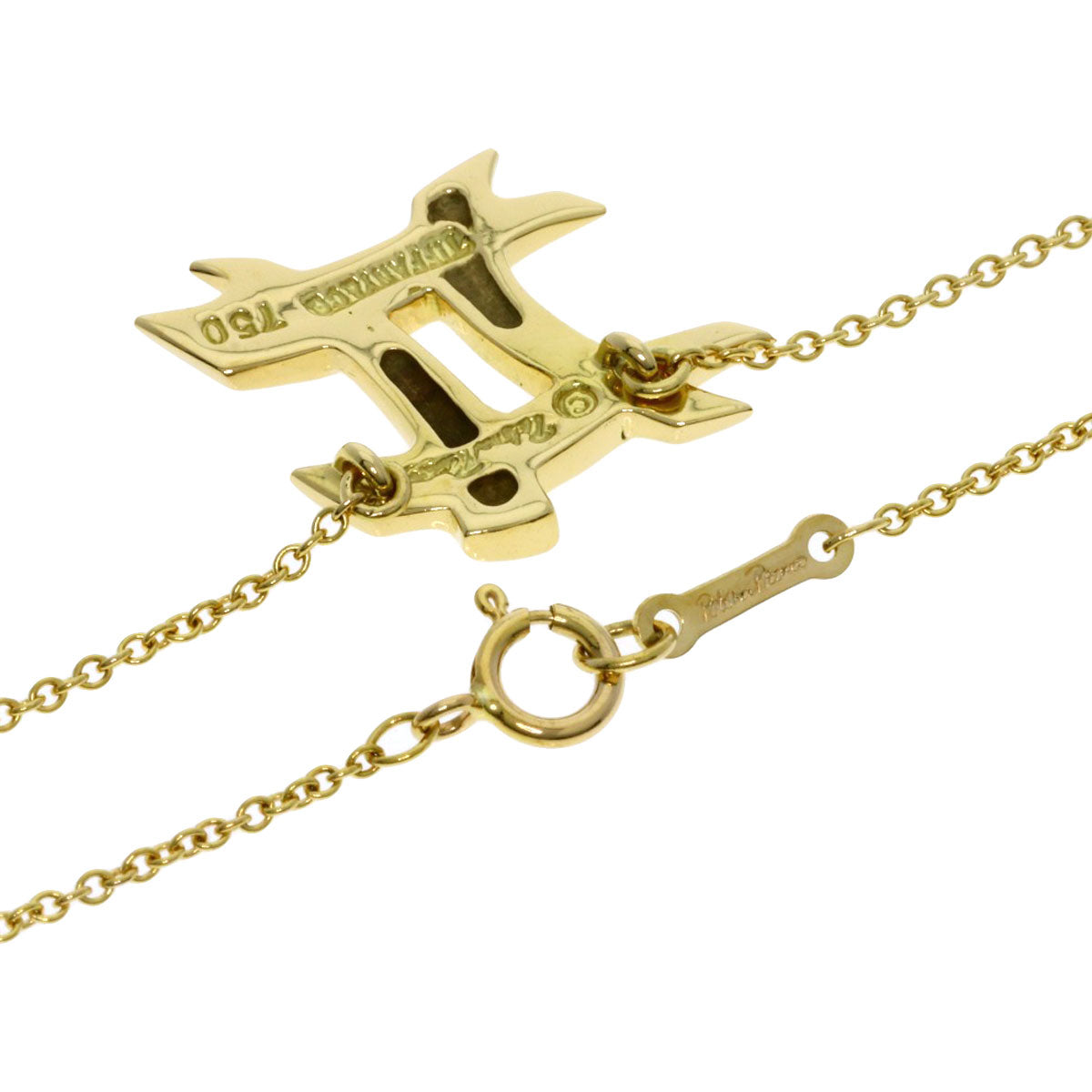 TIFFANY&Co. Constellation motif: Gemini Necklace K18 Yellow Gold Ladies [Used]