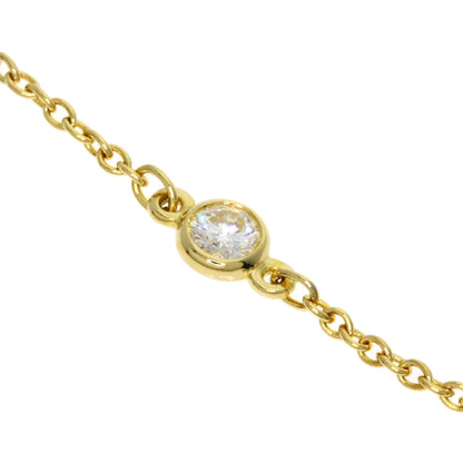 TIFFANY&Co. By The Yard 3P Diamond Bracelet K18 Yellow Gold Ladies [Used]