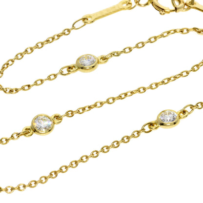 TIFFANY&Co. By The Yard 3P Diamond Bracelet K18 Yellow Gold Ladies [Used]
