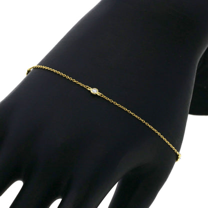 TIFFANY&Co. By The Yard 3P Diamond Bracelet K18 Yellow Gold Ladies [Used]