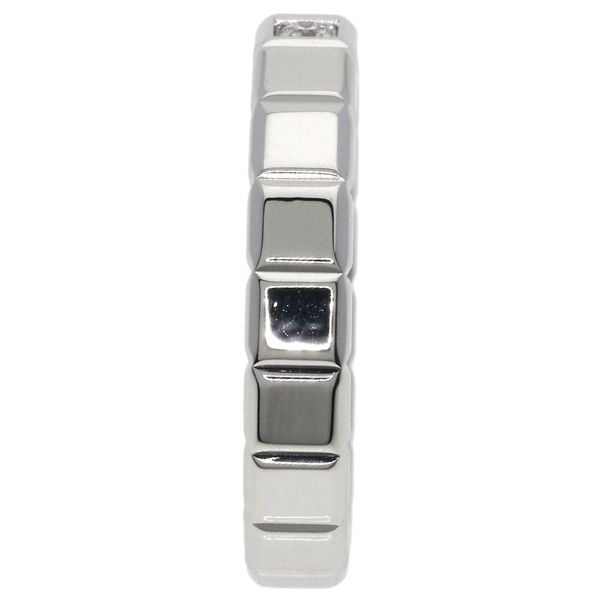 Chopard Ice cube 1P Diamond Ring K18 White Gold Ladies [Used]