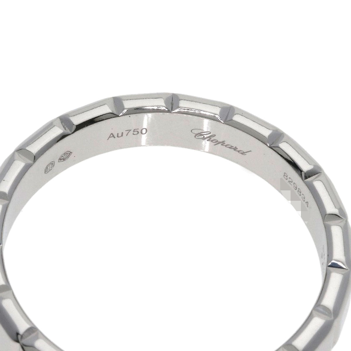 Chopard Ice cube 1P Diamond Ring K18 White Gold Ladies [Used]