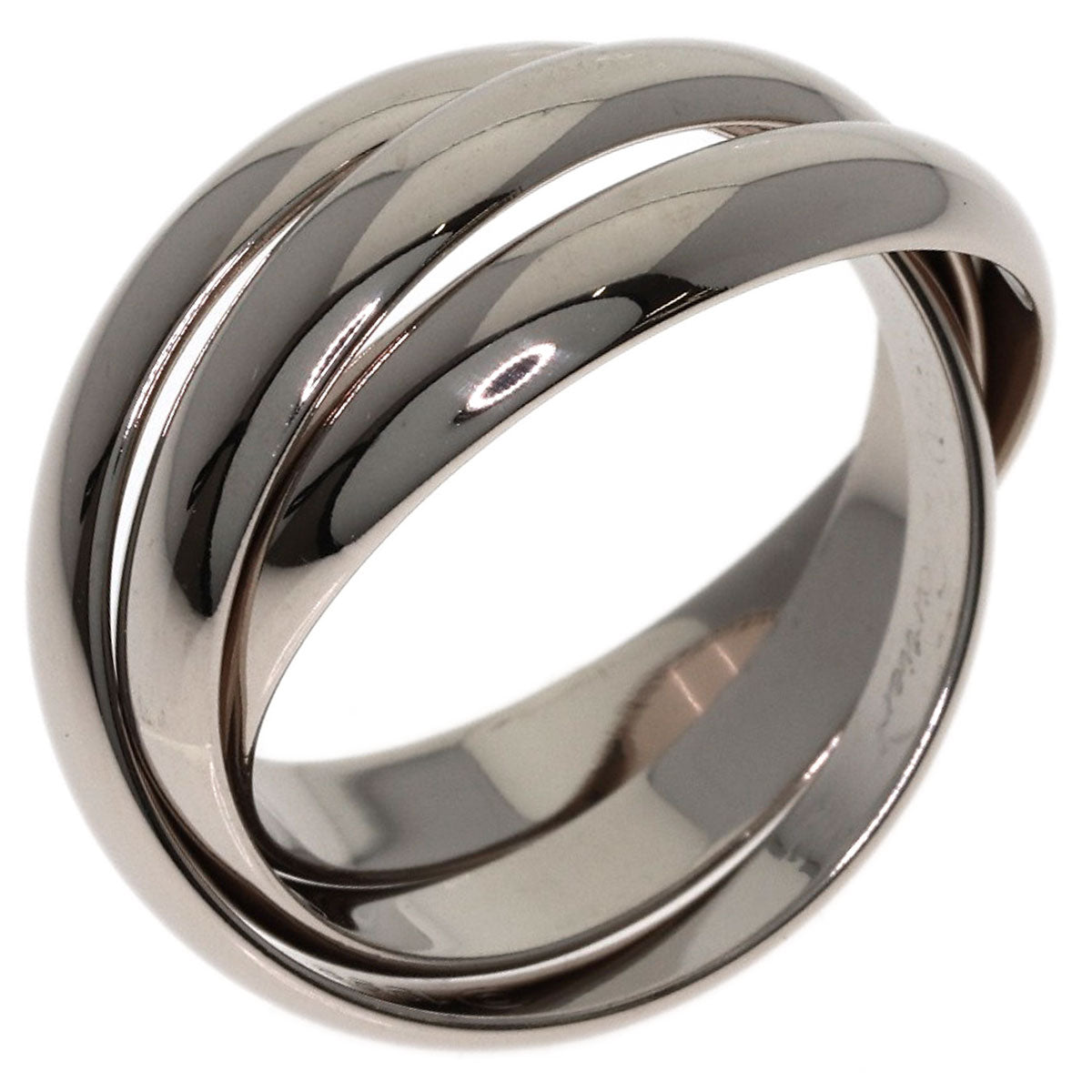 CARTIER Trinity #54 Ring K18 White Gold Ladies [Used]