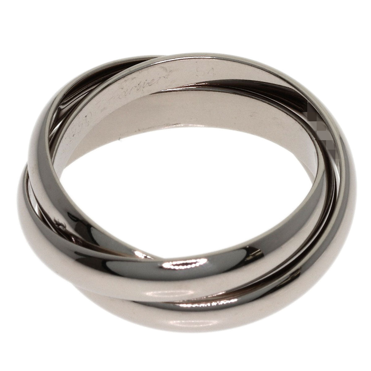 CARTIER Trinity #54 Ring K18 White Gold Ladies [Used]