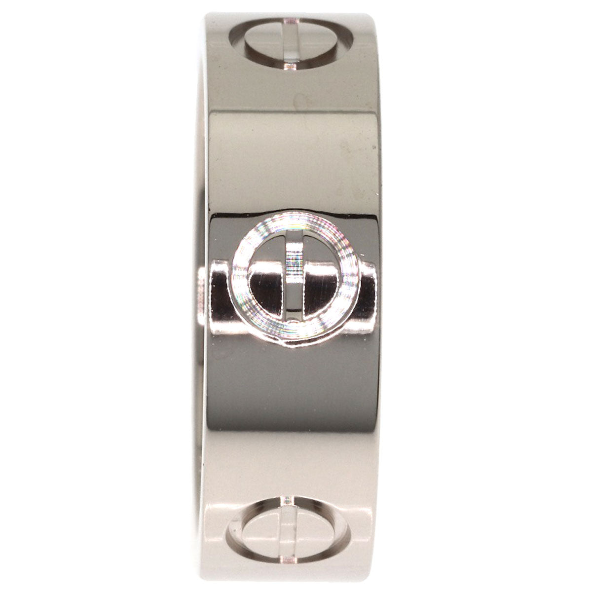CARTIER love ring #48 Ring K18 White Gold Ladies [Used]