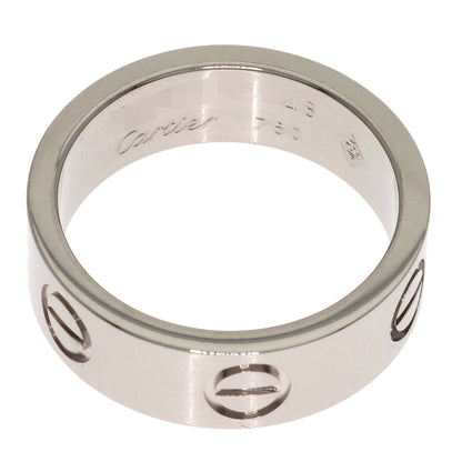 CARTIER love ring #48 Ring K18 White Gold Ladies [Used]