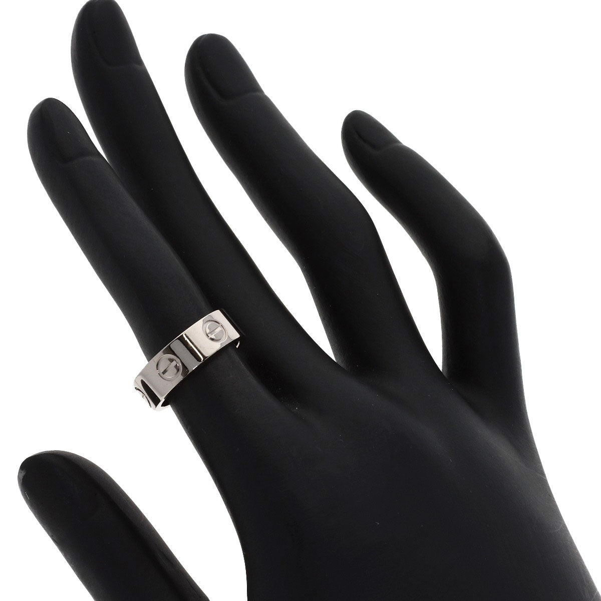 CARTIER love ring #48 Ring K18 White Gold Ladies [Used]
