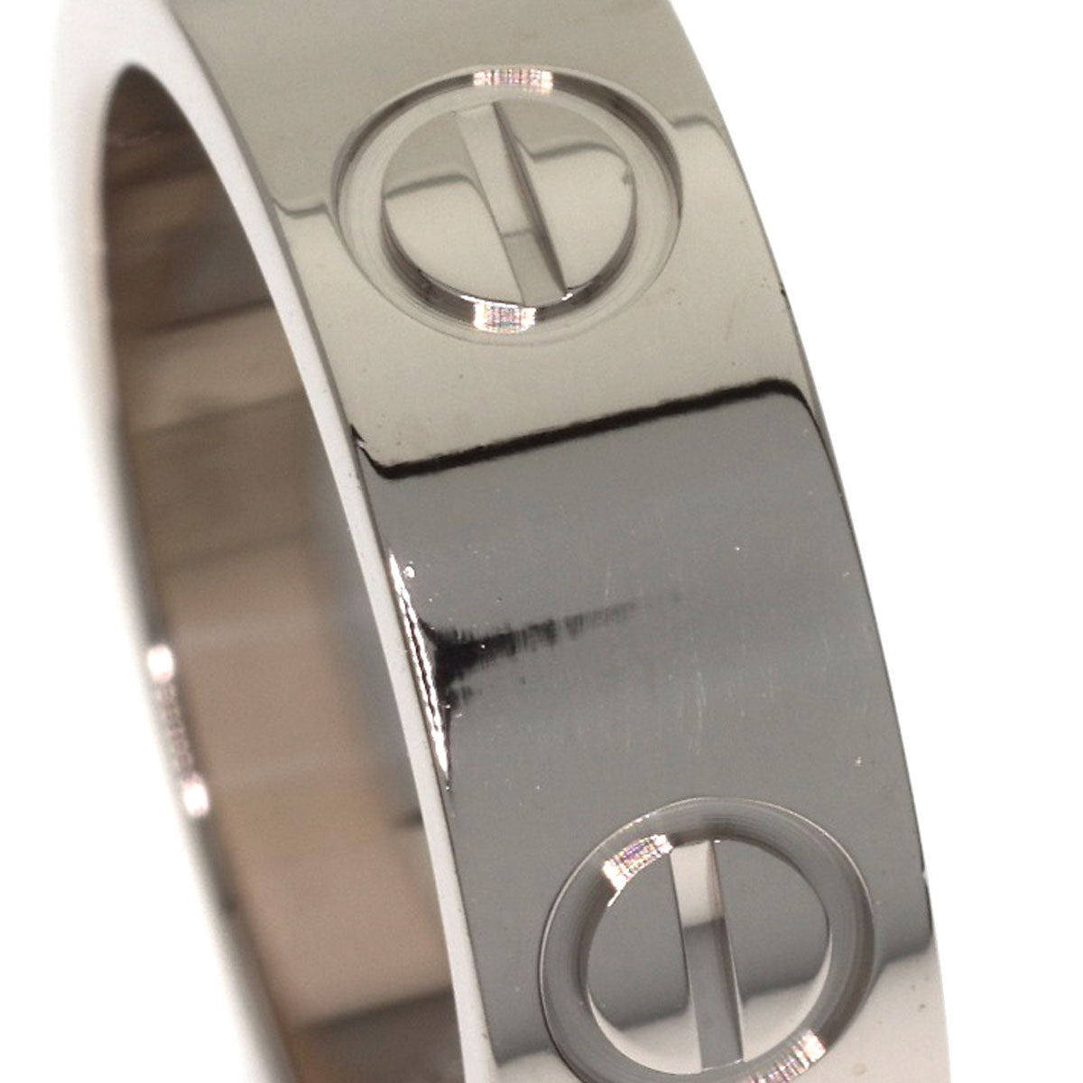 CARTIER love ring #48 Ring K18 White Gold Ladies [Used]