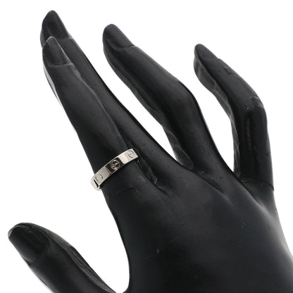 CARTIER mini love ring #48 Ring K18 White Gold Ladies [Used]