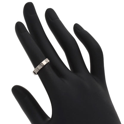 CARTIER Mini love ring # 48 Ring K18 White Gold Ladies [Used]