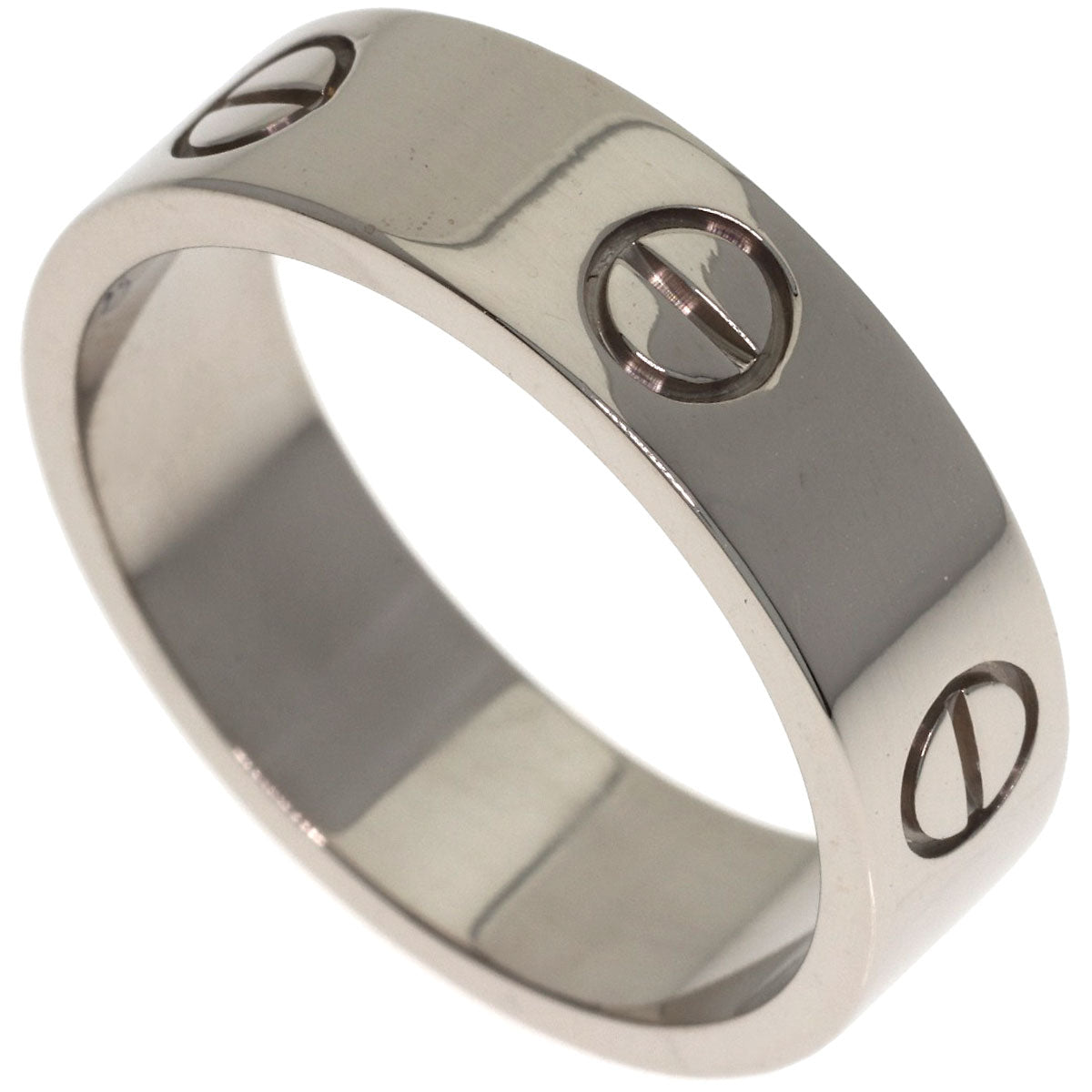 CARTIER love ring #58 Ring K18 White Gold Ladies [Used]