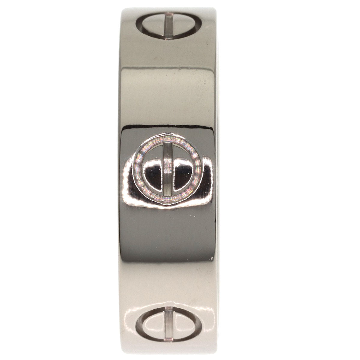 CARTIER love ring #58 Ring K18 White Gold Ladies [Used]