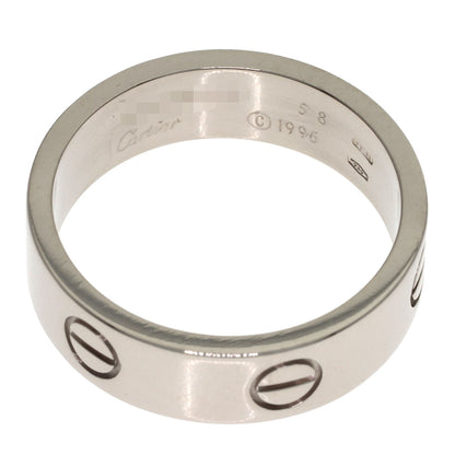 CARTIER love ring #58 Ring K18 White Gold Ladies [Used]