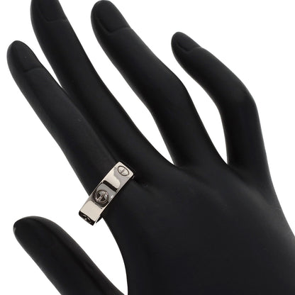 CARTIER love ring #58 Ring K18 White Gold Ladies [Used]