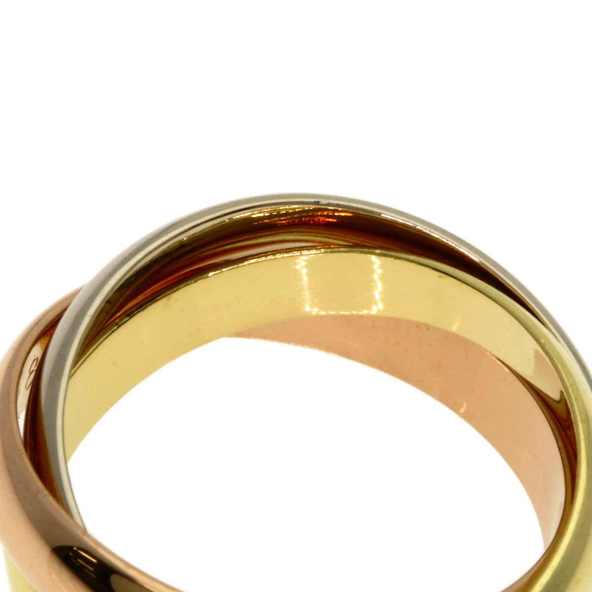 CARTIER Trinity #52 Ring K18 Yellow Gold K18 White GoldLadies [Used]