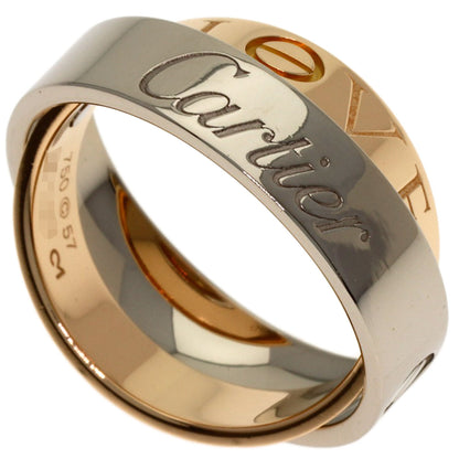 CARTIER Secret Love #57 Ring K18 White Gold 18K Pink GoldLadies [Used]