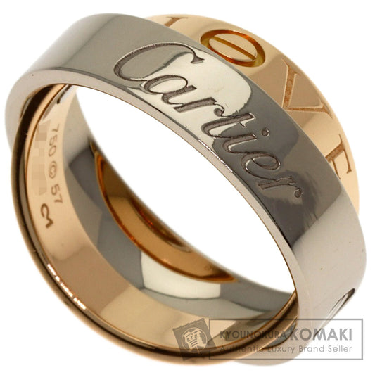 CARTIER Secret Love #57 Ring K18 White Gold 18K Pink GoldLadies [Used]
