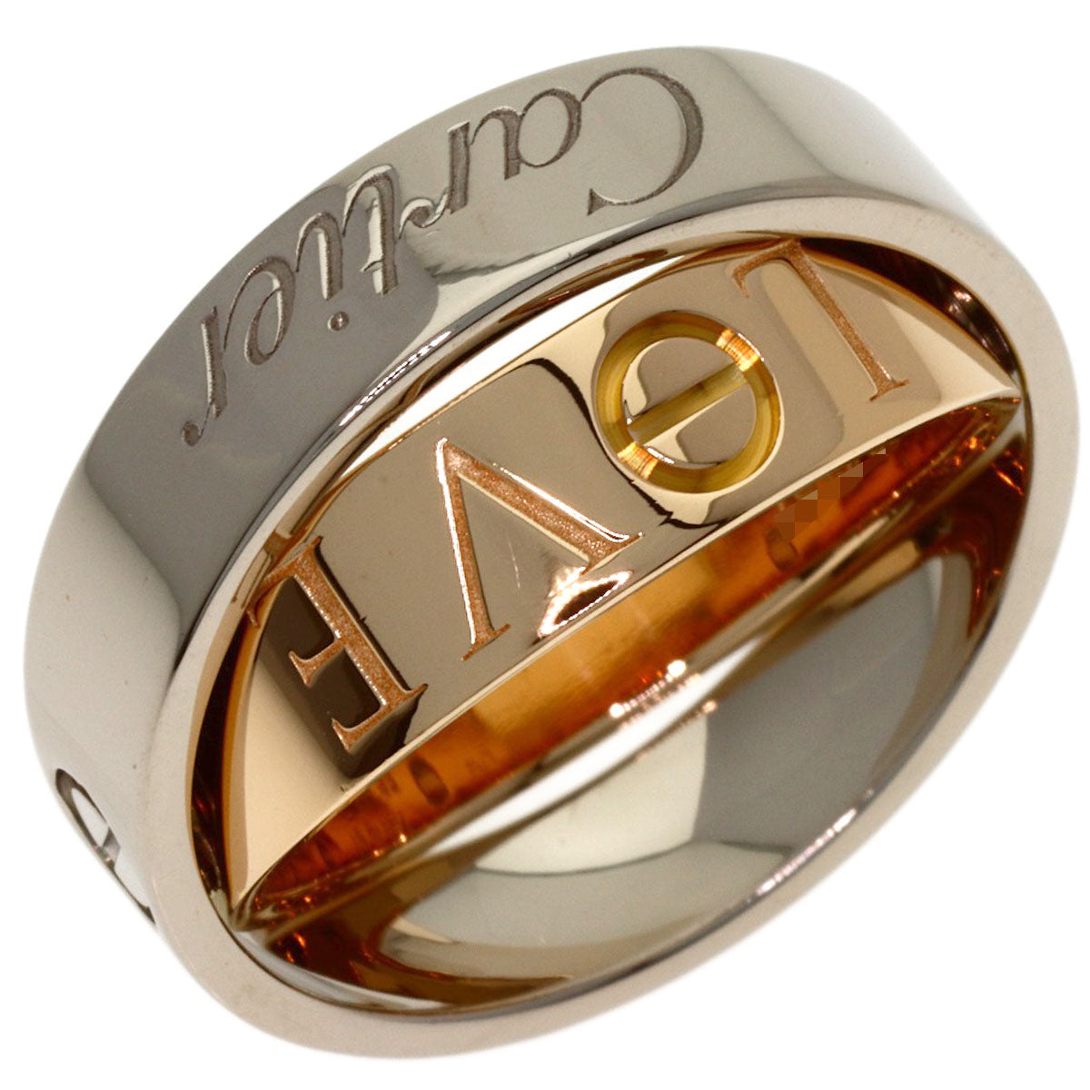 CARTIER Secret Love #57 Ring K18 White Gold 18K Pink GoldLadies [Used]