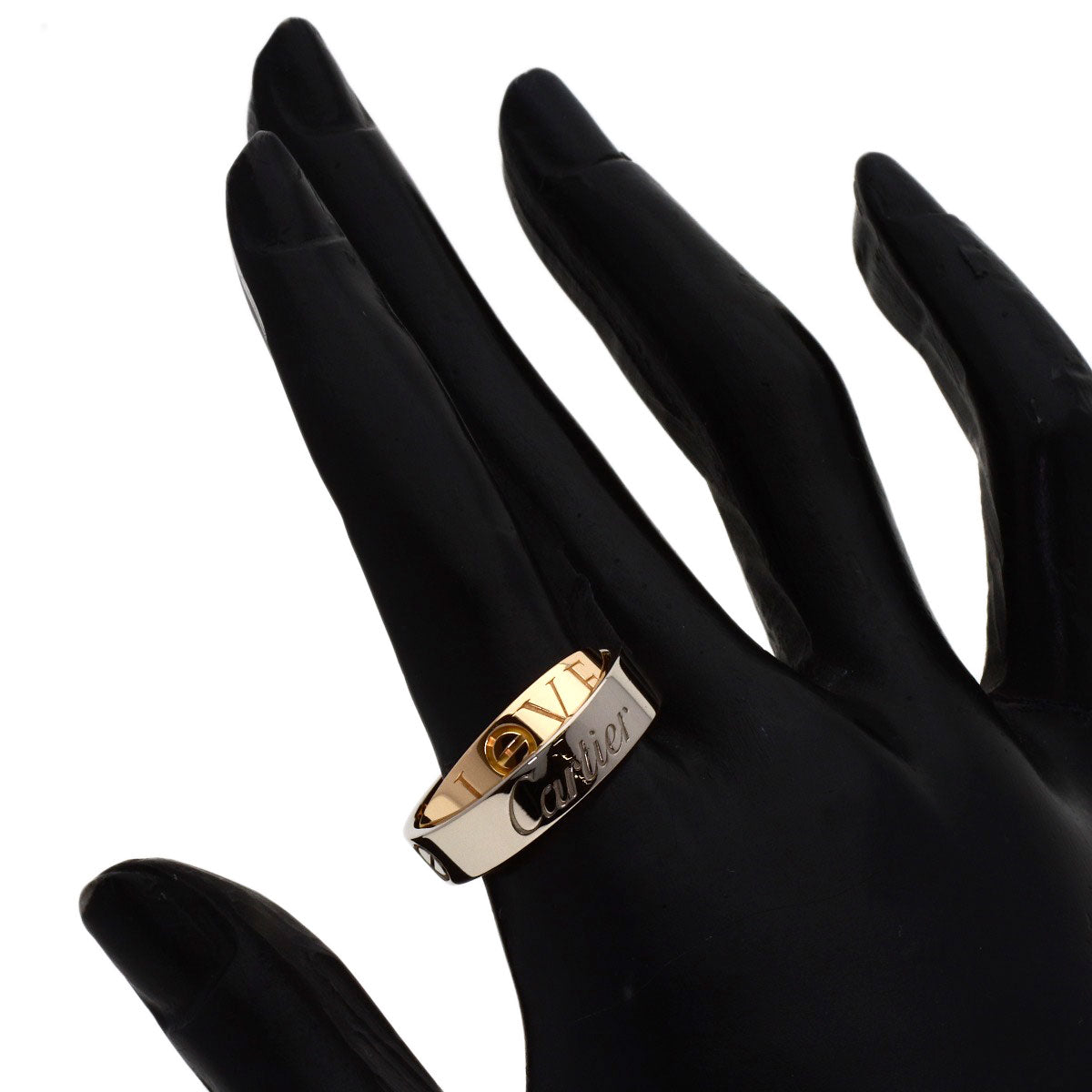 CARTIER Secret Love #57 Ring K18 White Gold 18K Pink GoldLadies [Used]