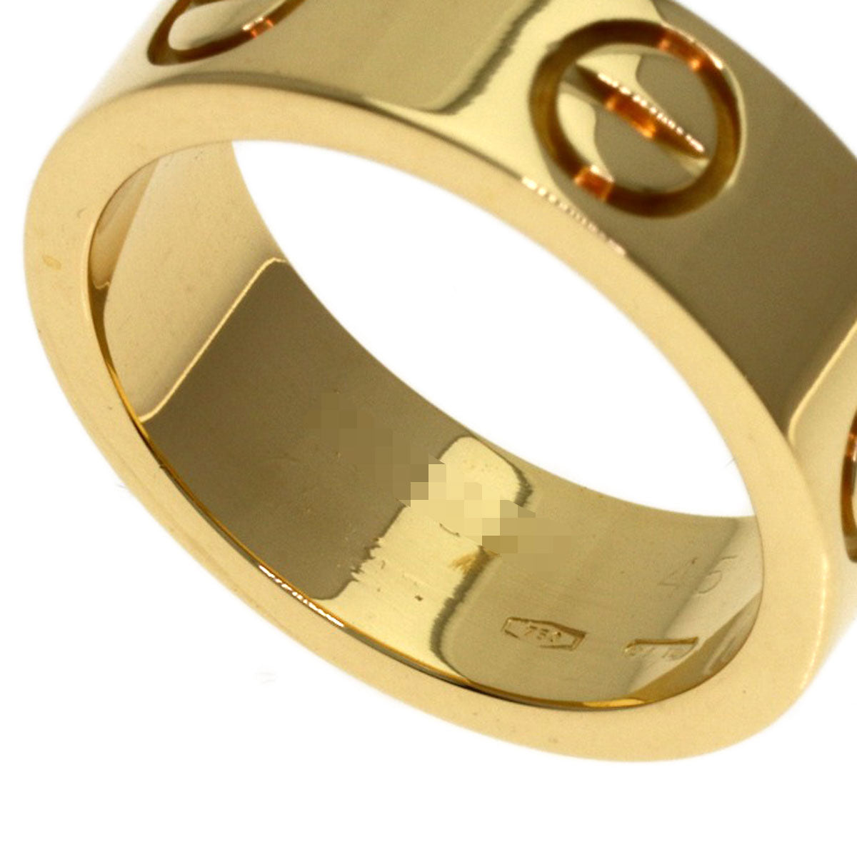 CARTIER love ring #45 Ring K18 Yellow Gold Ladies [Used]