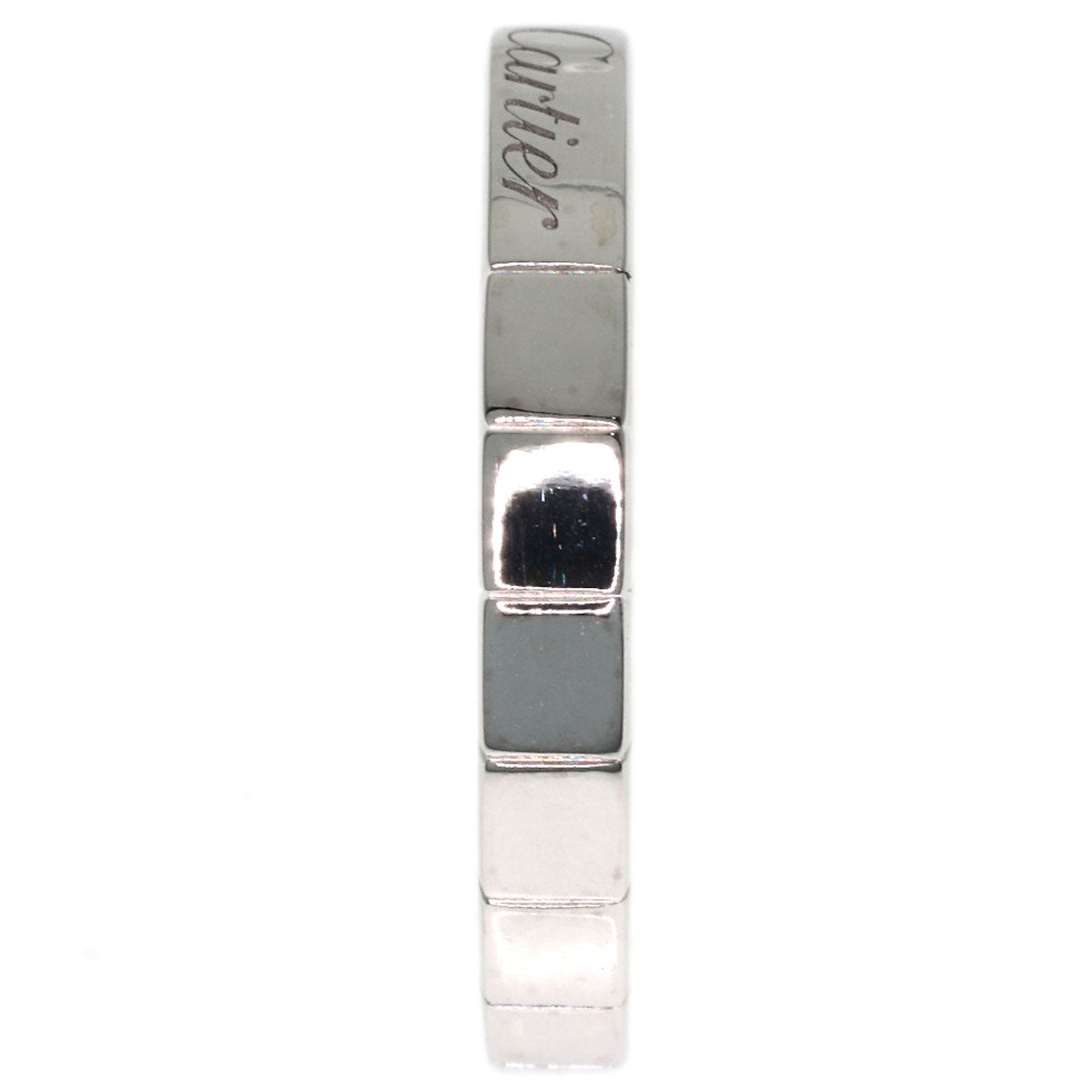 CARTIER Laniere # 51 Ring K18 White Gold Ladies [Used]