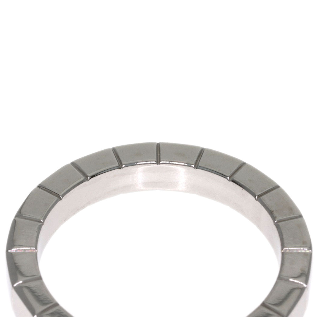CARTIER Laniere # 51 Ring K18 White Gold Ladies [Used]