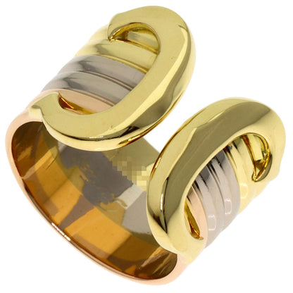 CARTIER 2C LM #45 Ring K18 Yellow Gold 18K Pink GoldLadies [Used]