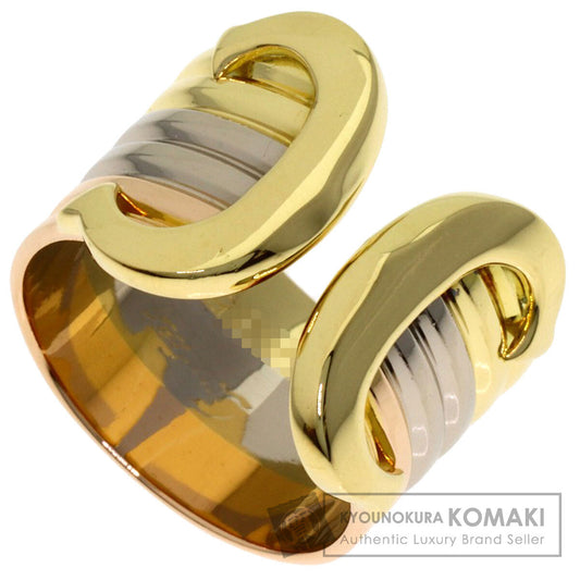 CARTIER 2C LM #45 Ring K18 Yellow Gold 18K Pink GoldLadies [Used]
