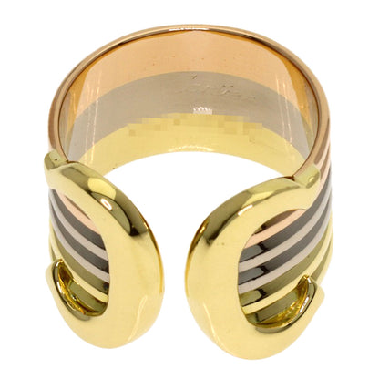 CARTIER 2C LM #45 Ring K18 Yellow Gold 18K Pink GoldLadies [Used]