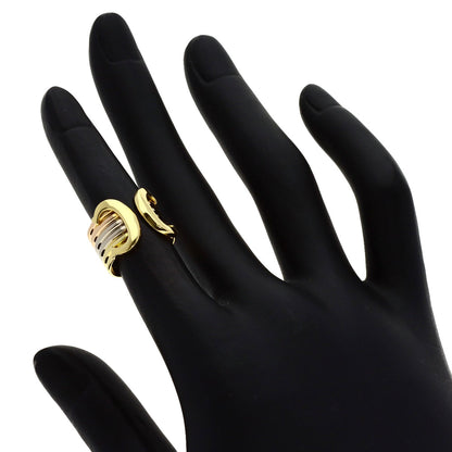 CARTIER 2C LM #45 Ring K18 Yellow Gold 18K Pink GoldLadies [Used]
