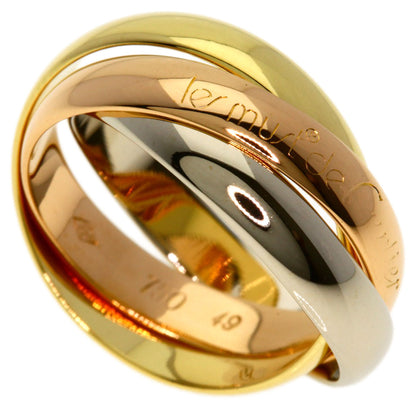 CARTIER Trinity #49 Ring K18 Yellow Gold 18K Pink GoldLadies [Used]