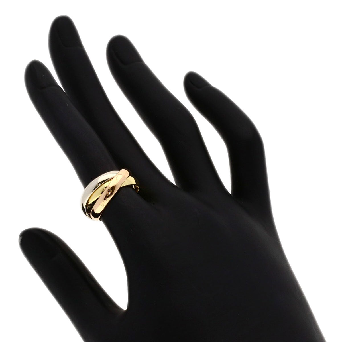 CARTIER Trinity #49 Ring K18 Yellow Gold 18K Pink GoldLadies [Used]