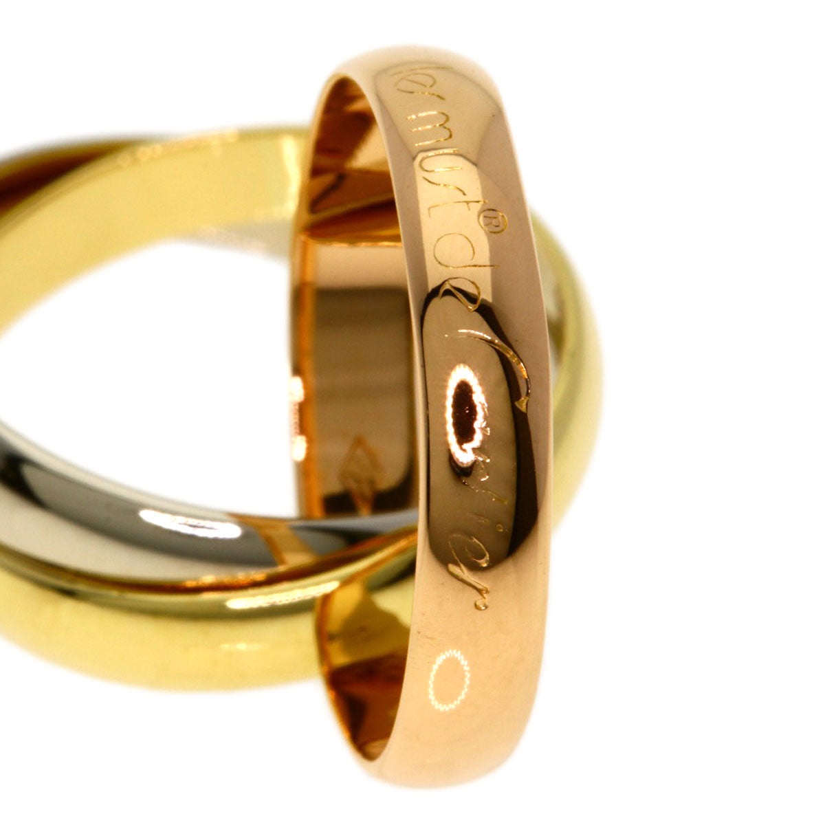 CARTIER Trinity #49 Ring K18 Yellow Gold 18K Pink GoldLadies [Used]