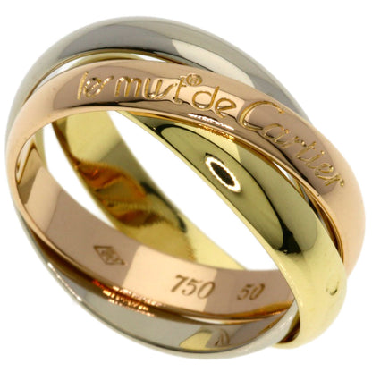 CARTIER Trinity #50 Ring K18 Yellow Gold K18 White GoldLadies [Used]