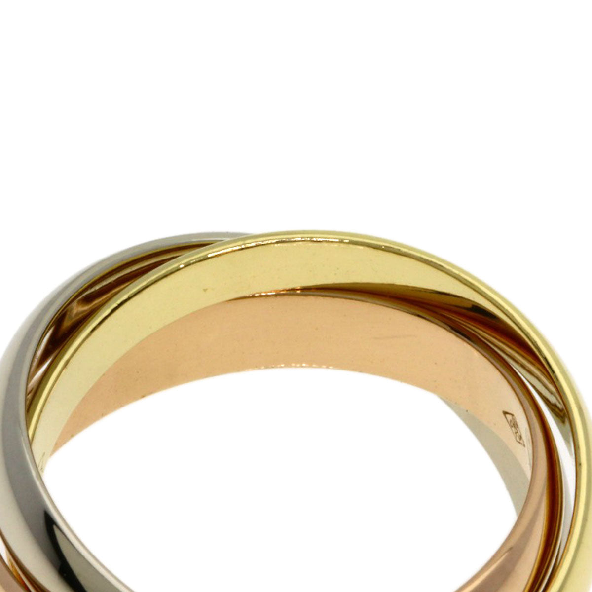 CARTIER Trinity #50 Ring K18 Yellow Gold K18 White GoldLadies [Used]