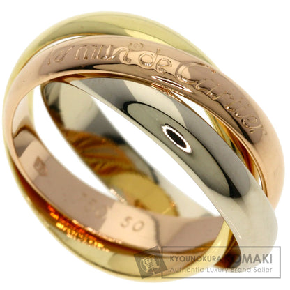 CARTIER Trinity #50 Ring K18 Yellow Gold 18K Pink GoldLadies [Used]