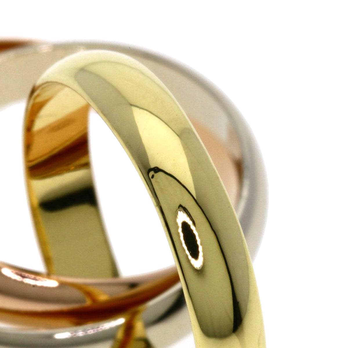 CARTIER Trinity #50 Ring K18 Yellow Gold 18K Pink GoldLadies [Used]