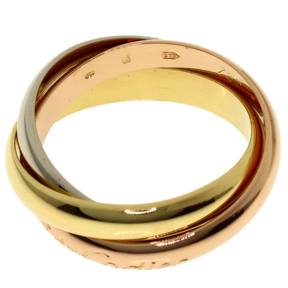 CARTIER Trinity #54 Ring K18 Yellow Gold K18 White GoldLadies [Used]