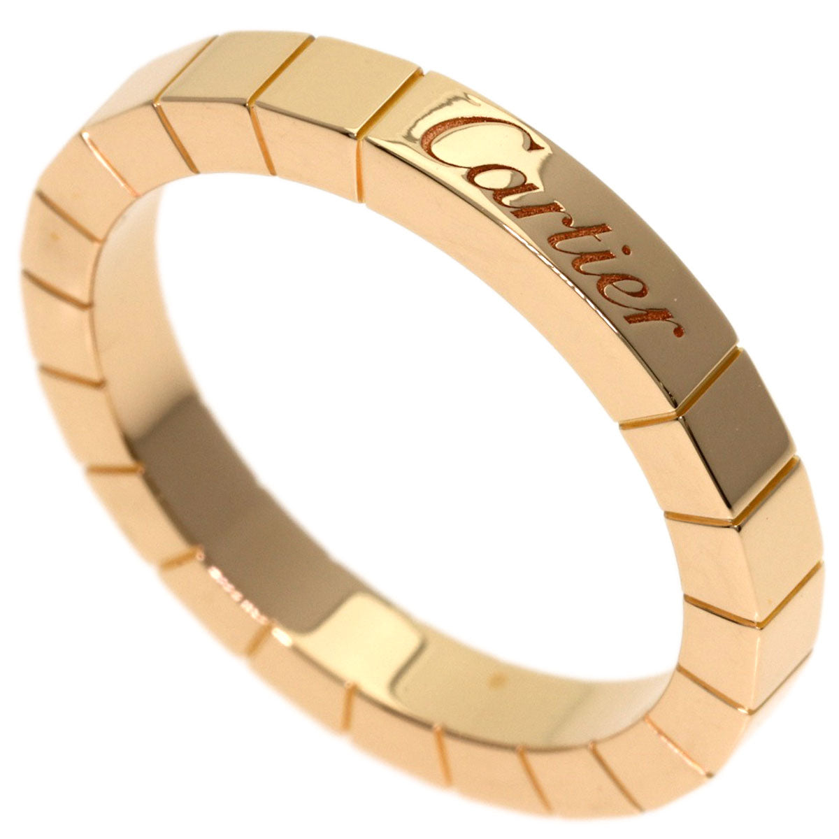 CARTIER Laniere # 54 Ring K18 Pink Gold Ladies [Used]