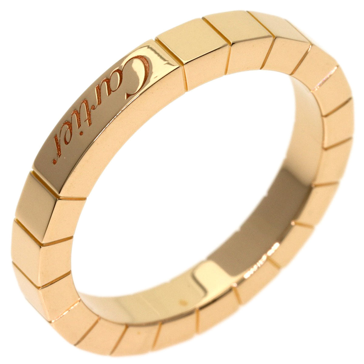 CARTIER Laniere # 54 Ring K18 Pink Gold Ladies [Used]