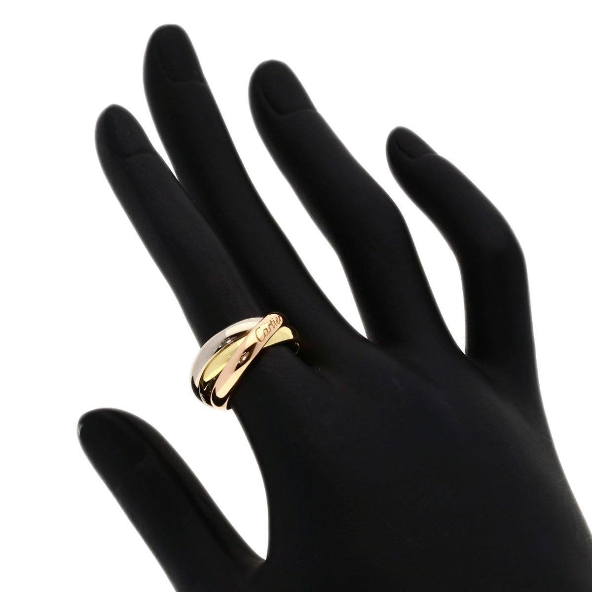 CARTIER Trinity current model #51 Ring K18 Yellow Gold 18K Pink GoldLadies [Used]