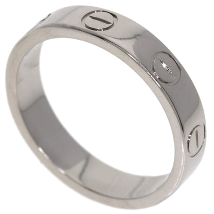 CARTIER Mini love ring # 47 Ring K18 White Gold Ladies [Used]