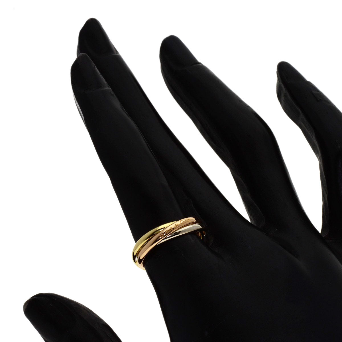 CARTIER Trinity XS #50 Ring K18 Yellow Gold K18 White GoldLadies [Used]