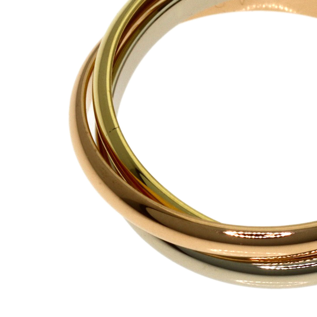 CARTIER Trinity XS #50 Ring K18 Yellow Gold K18 White GoldLadies [Used]