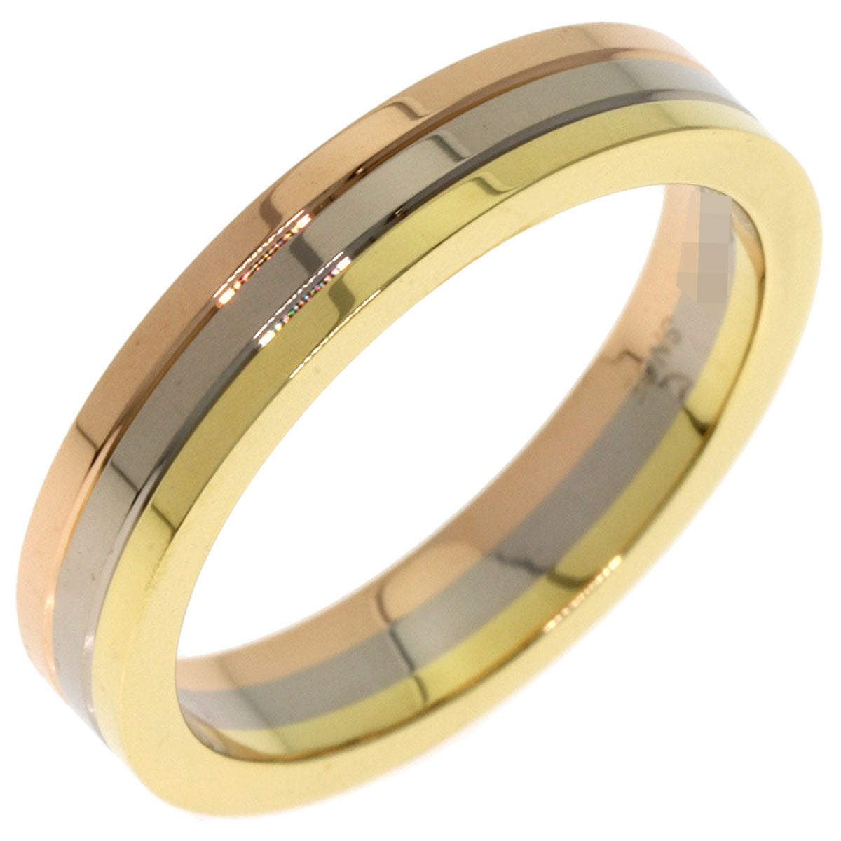 CARTIER Three colors # 48 Ring K18 Yellow Gold K18 White GoldLadies [Used]