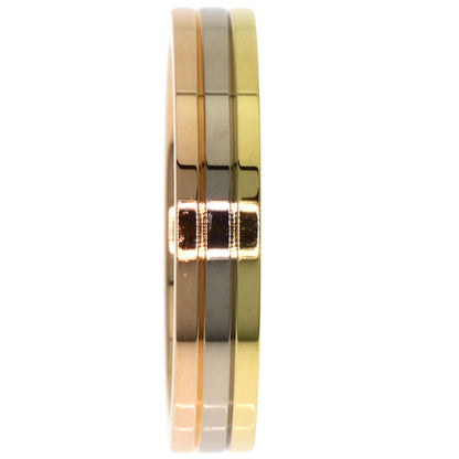 CARTIER Three colors # 48 Ring K18 Yellow Gold K18 White GoldLadies [Used]