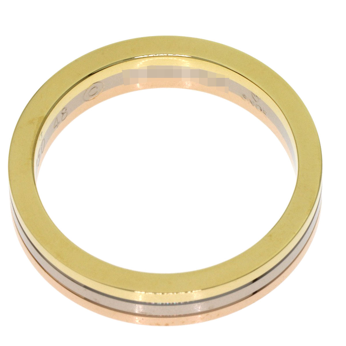 CARTIER Three colors # 48 Ring K18 Yellow Gold K18 White GoldLadies [Used]